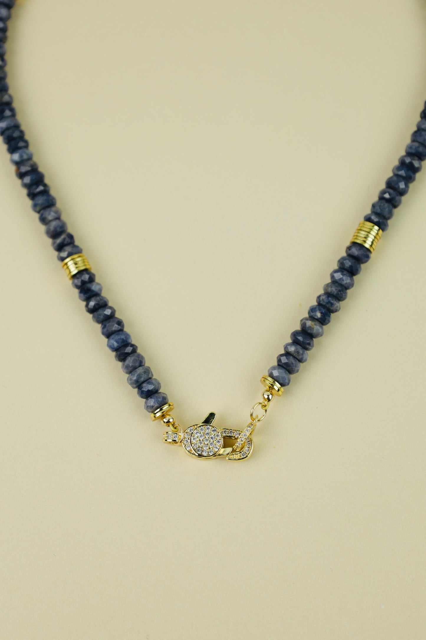 Sapphire Crystal Beaded necklace