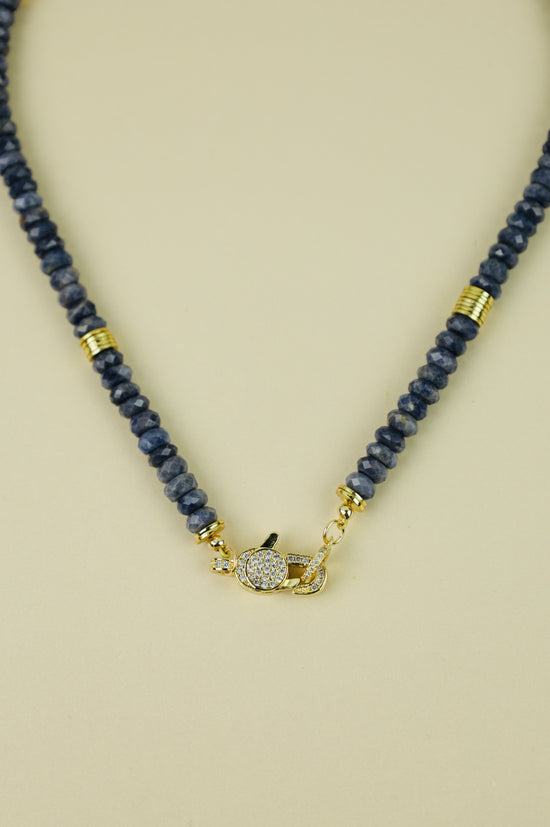 Sapphire Crystal Beaded necklace