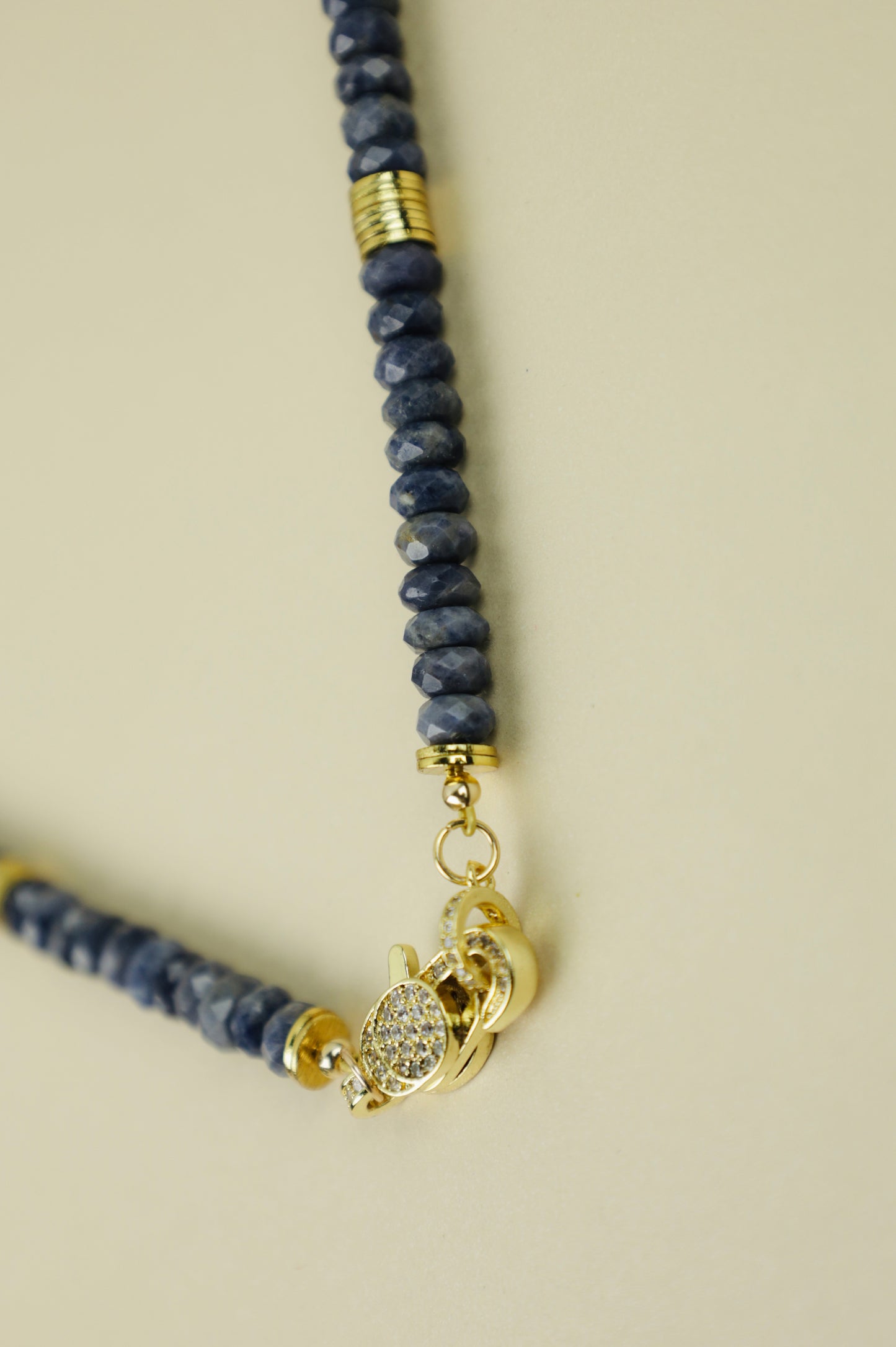 Sapphire Crystal Beaded necklace