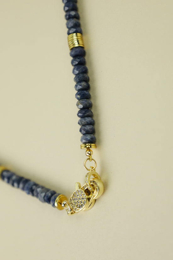 Sapphire Crystal Beaded necklace