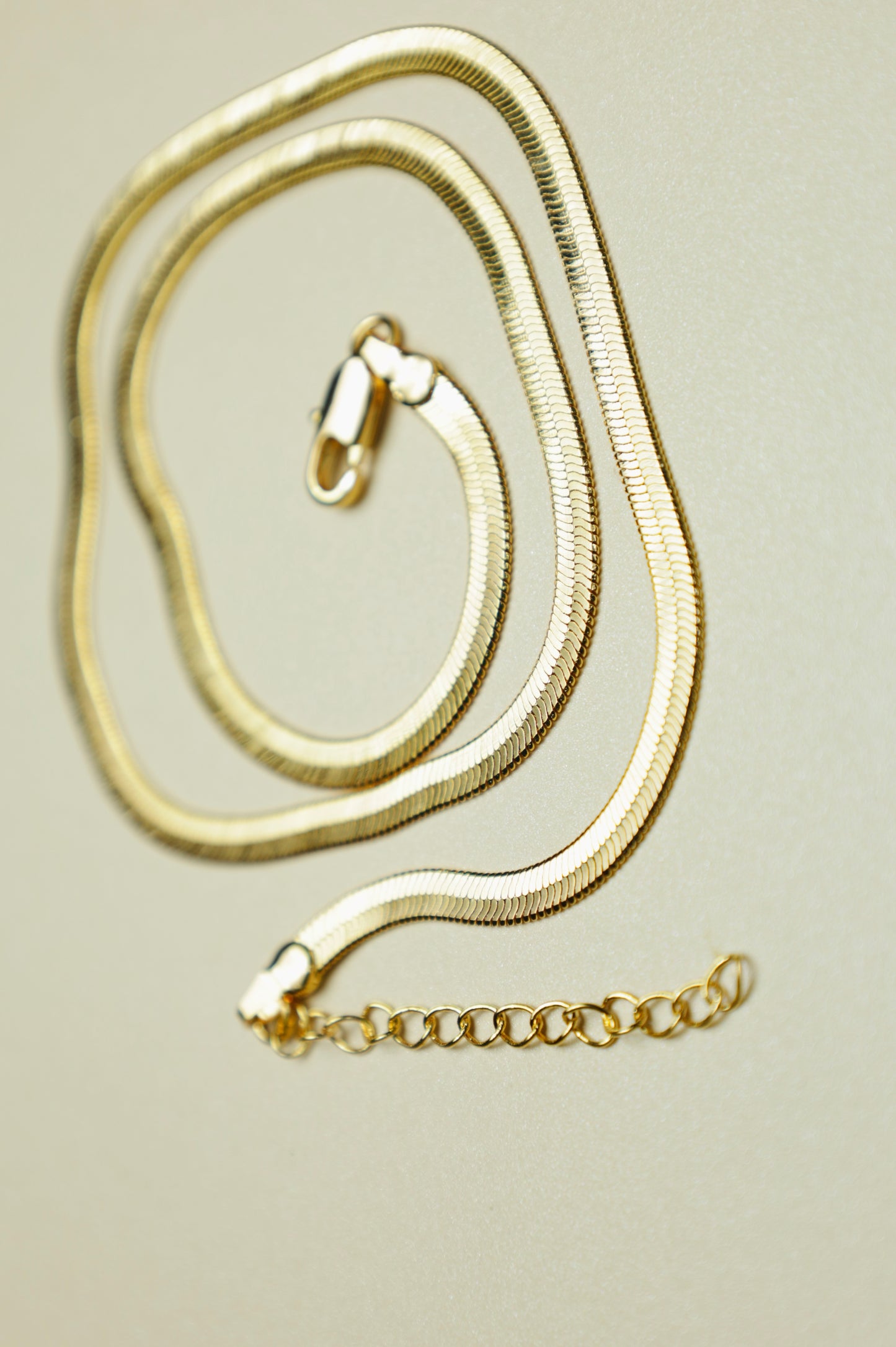 Hollyview Herringbone necklace in gold
