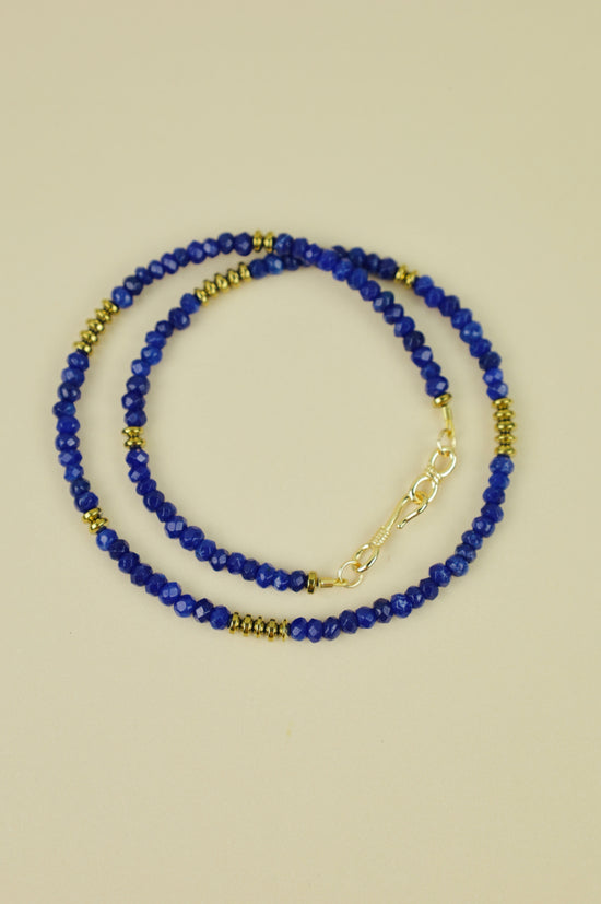 Buy Lapis Lazuli Crystal Healing Natural Stone Mala Online in India -  Mypoojabox.in