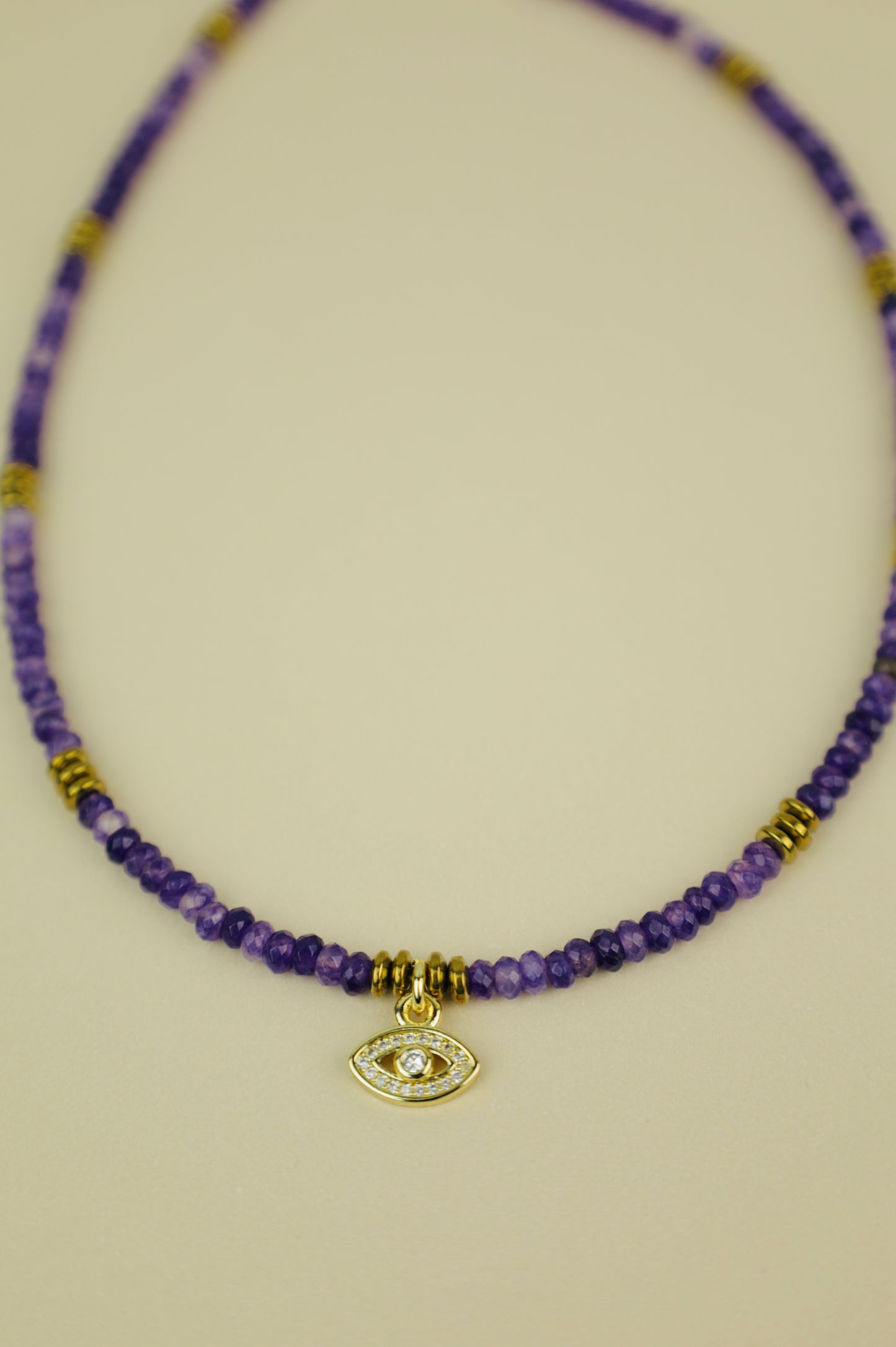 Epoque Amethyst Beaded Necklace