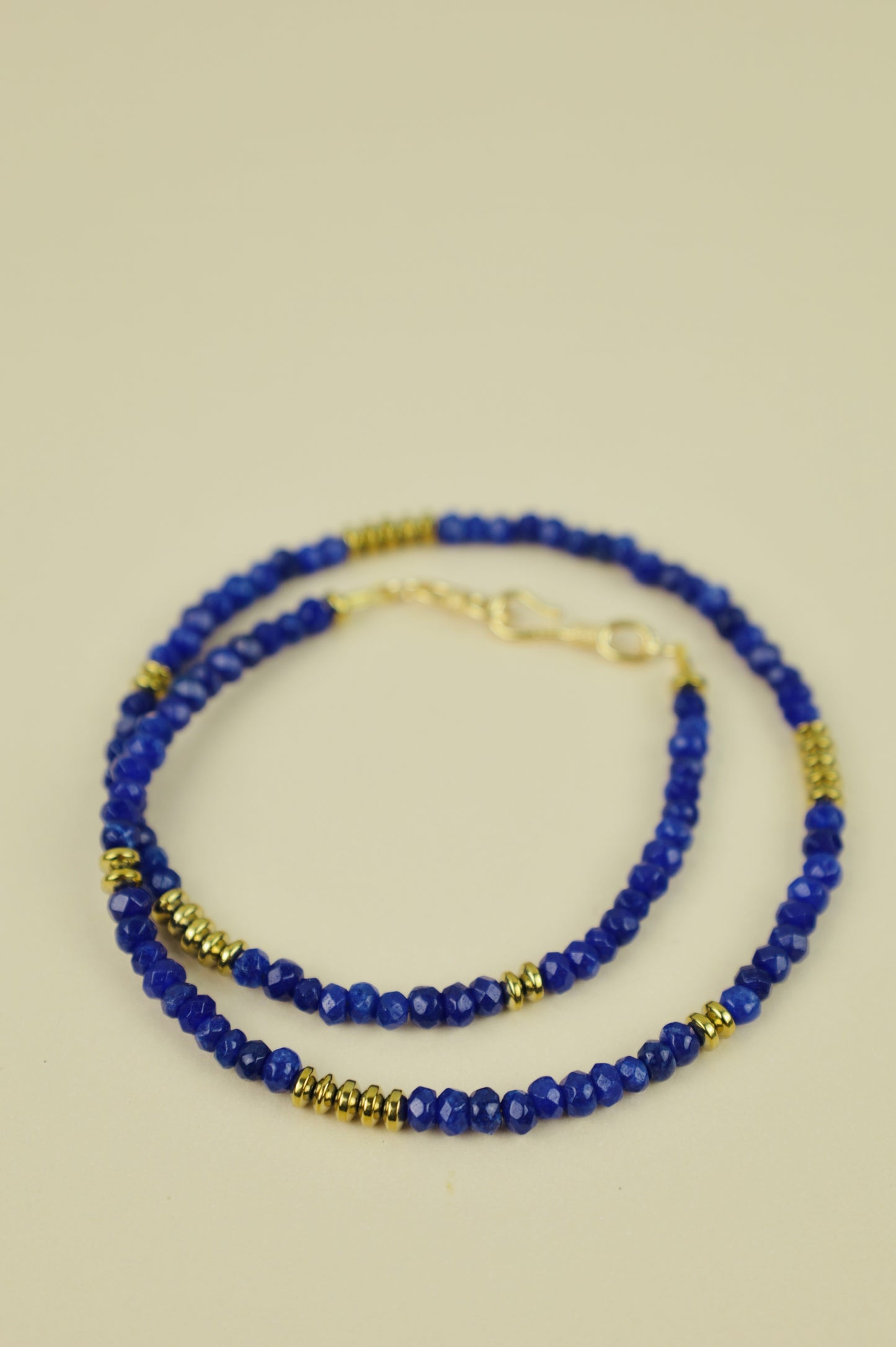 Epoque Lapis Lazuli beaded necklace