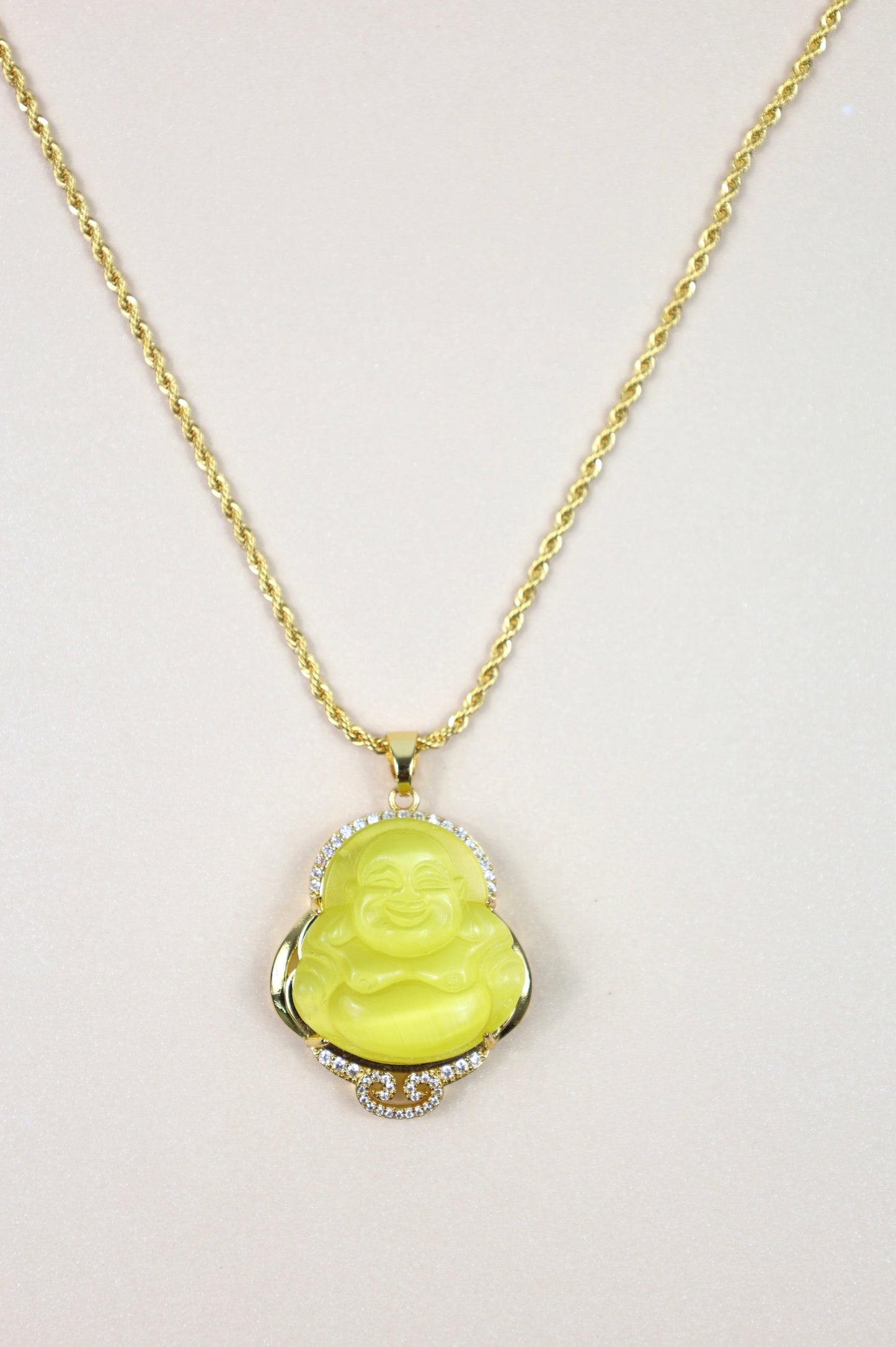 Neon Yellow Buddha