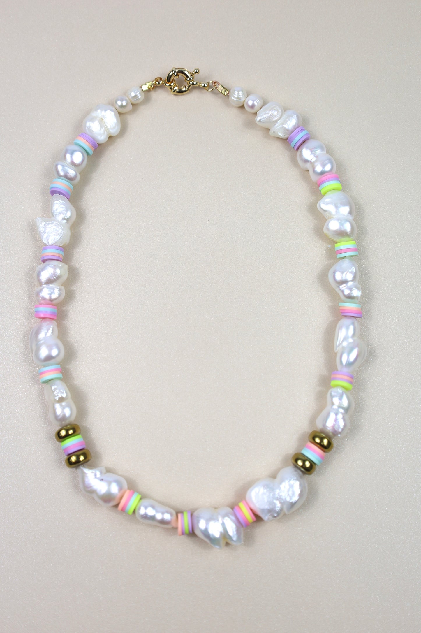 Amelia Beaded Pearl Necklace