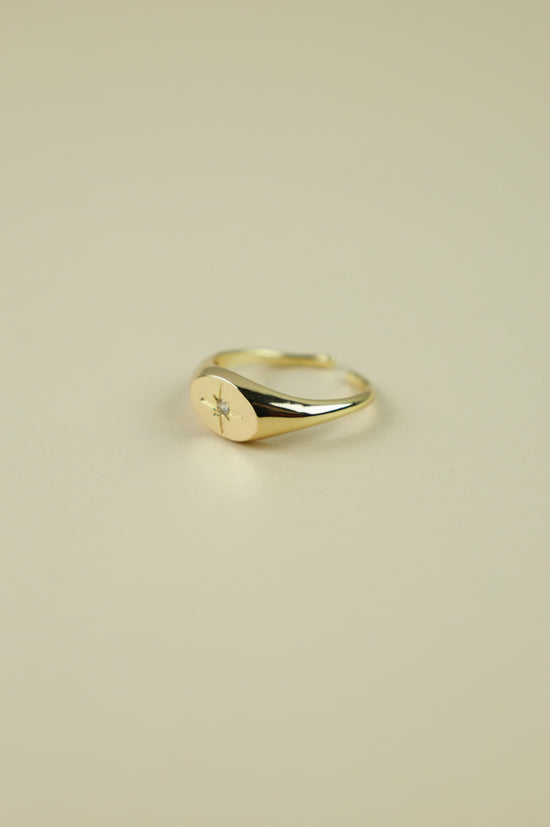 North Star ring in gold