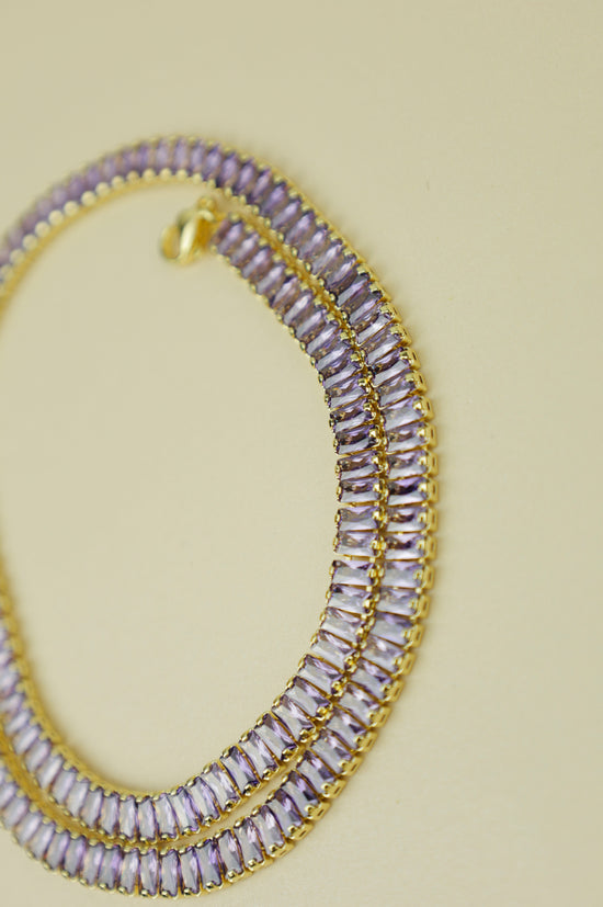 Hathor Baguette Necklace “Lavender”