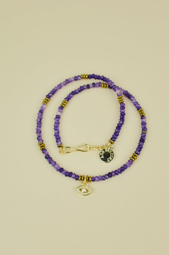 Epoque Amethyst Beaded Necklace