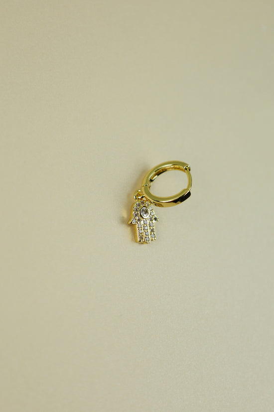 Hamsa Earring in gold
