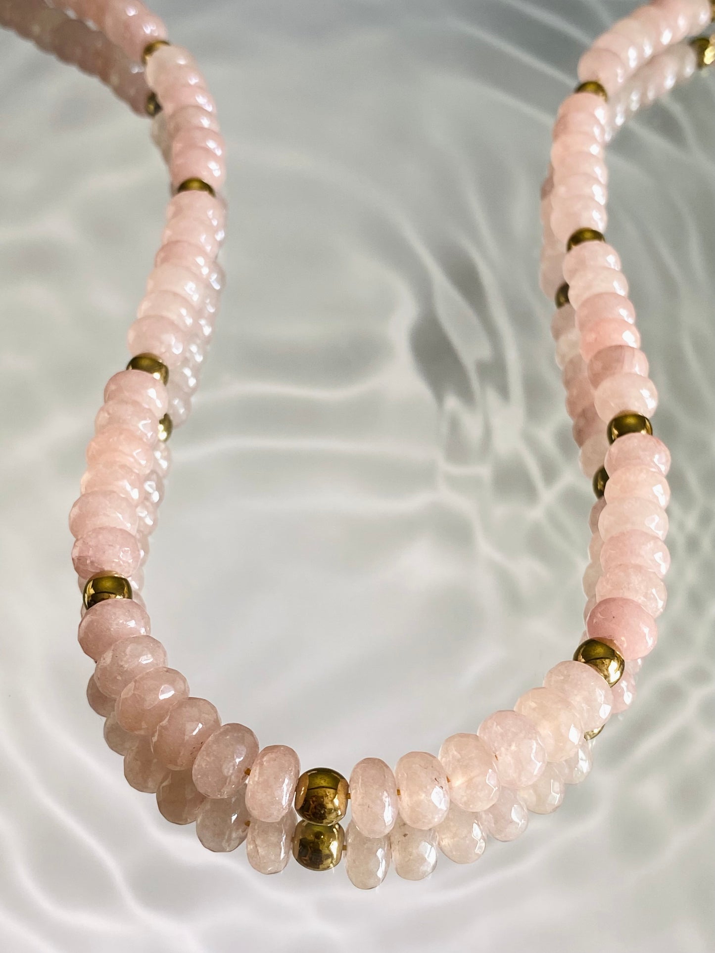 Rose Quartz Beaded Necklace