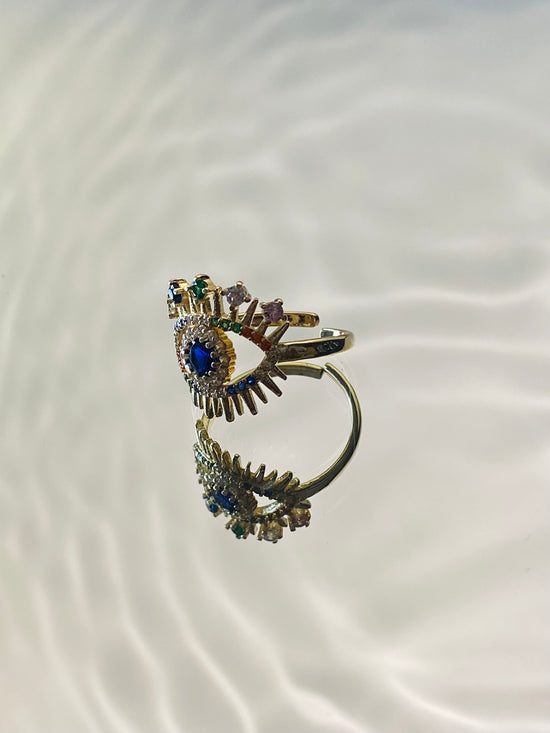 Garden Evil Eye ring