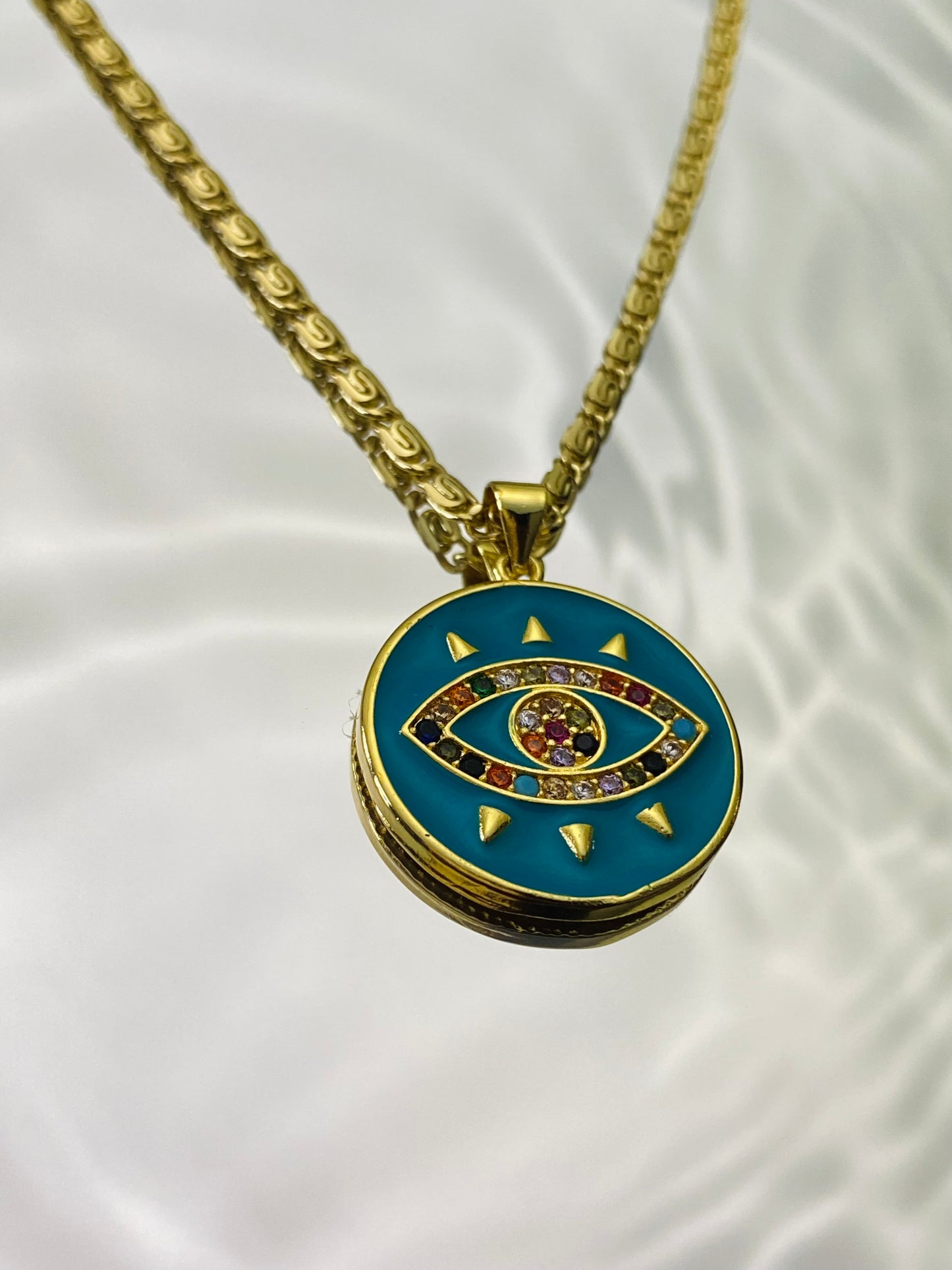 Garden Evil Eye Necklace
