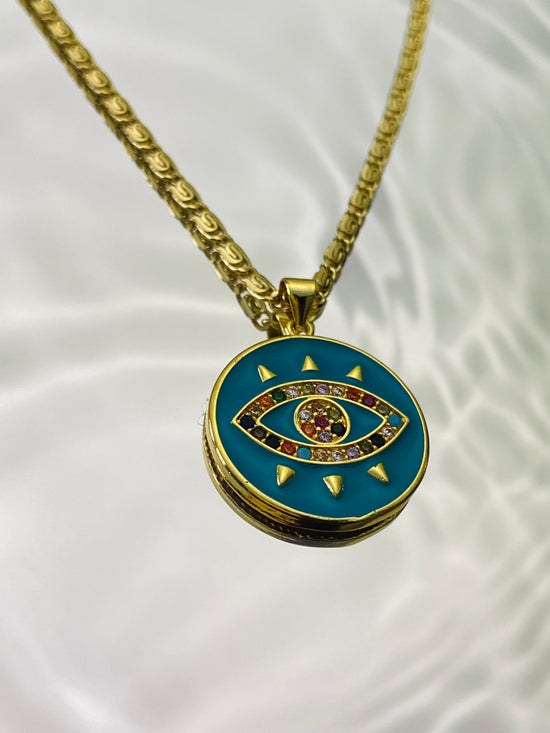 Garden Evil Eye Necklace