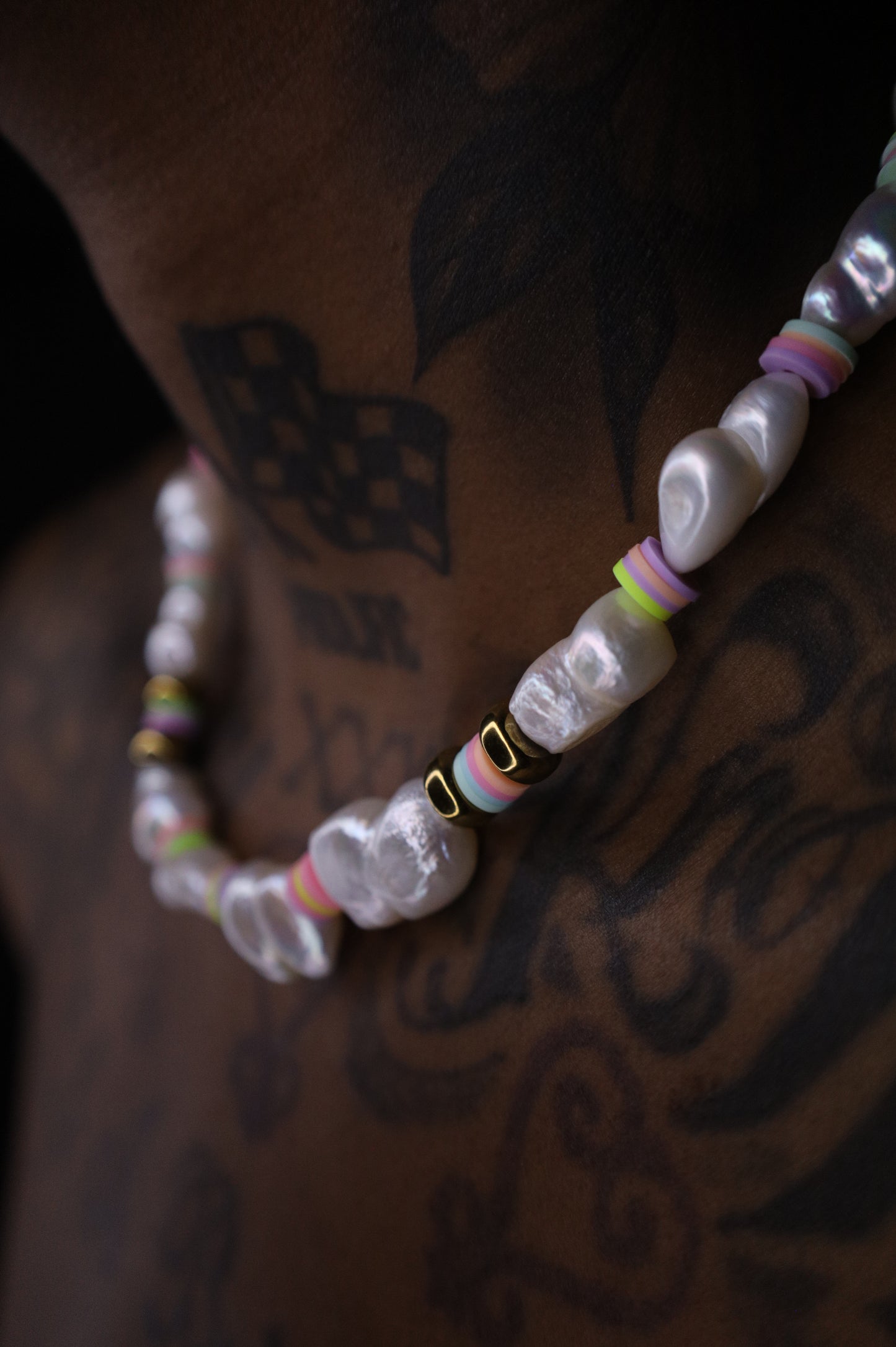Amelia Beaded Pearl Necklace