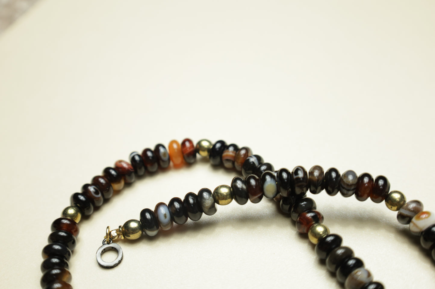Yale Agate beaded necklace