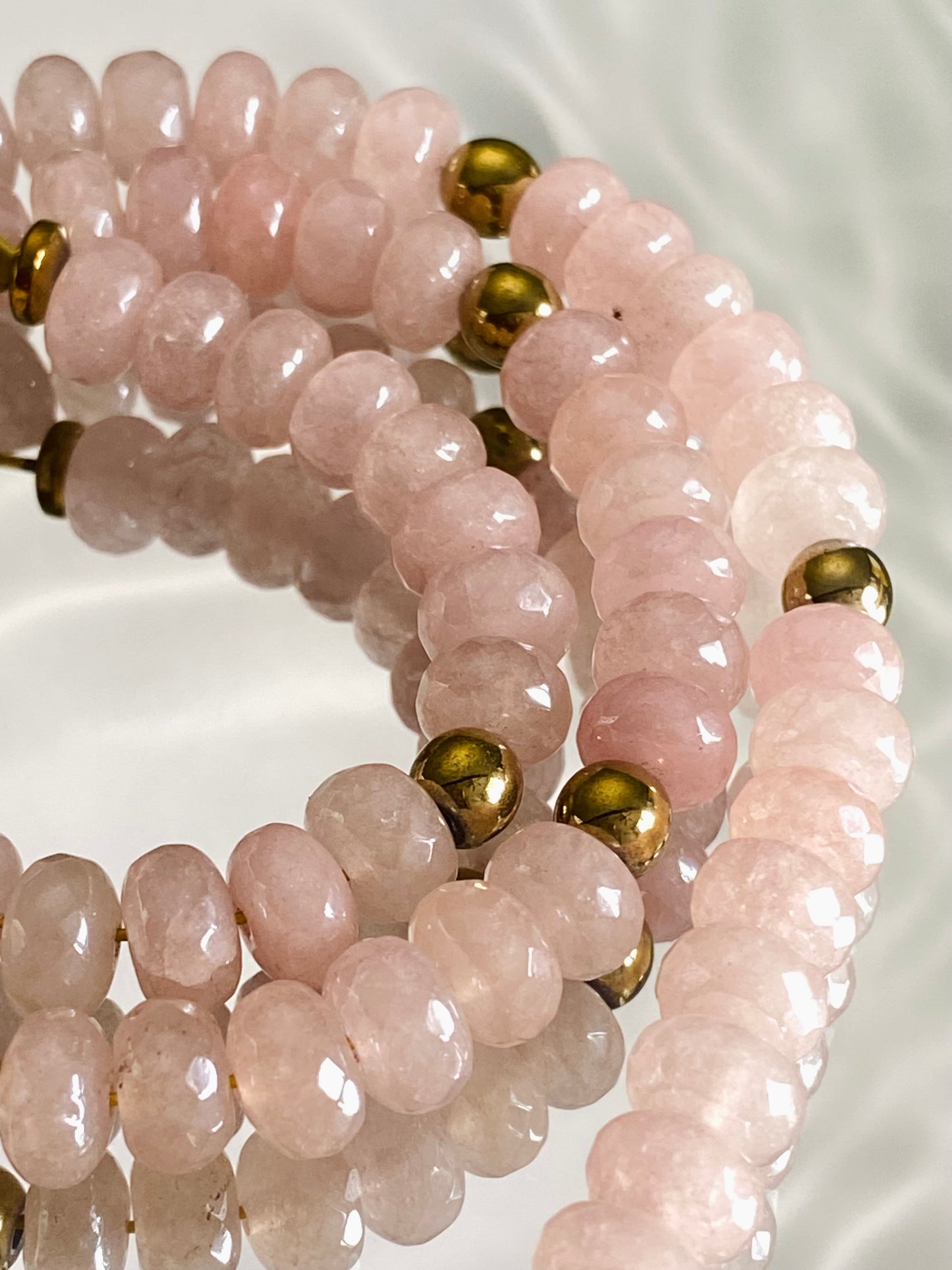 Rose Quartz Beaded Necklace