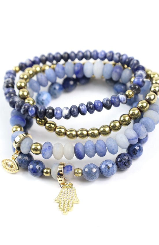 Load image into Gallery viewer, Good fortune and Protection Bracelet Set
