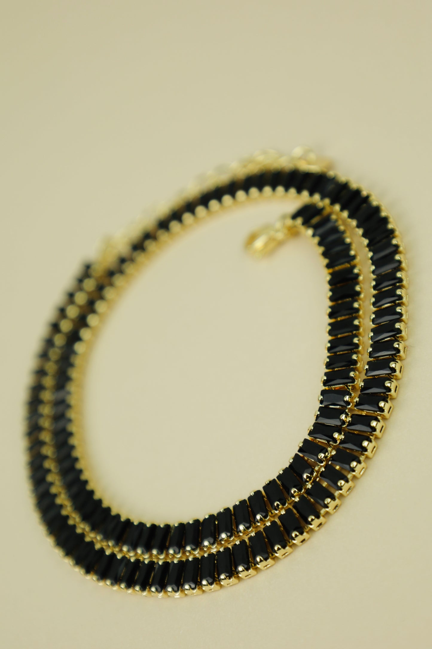 Hathor Baguette Necklace “BLACK”
