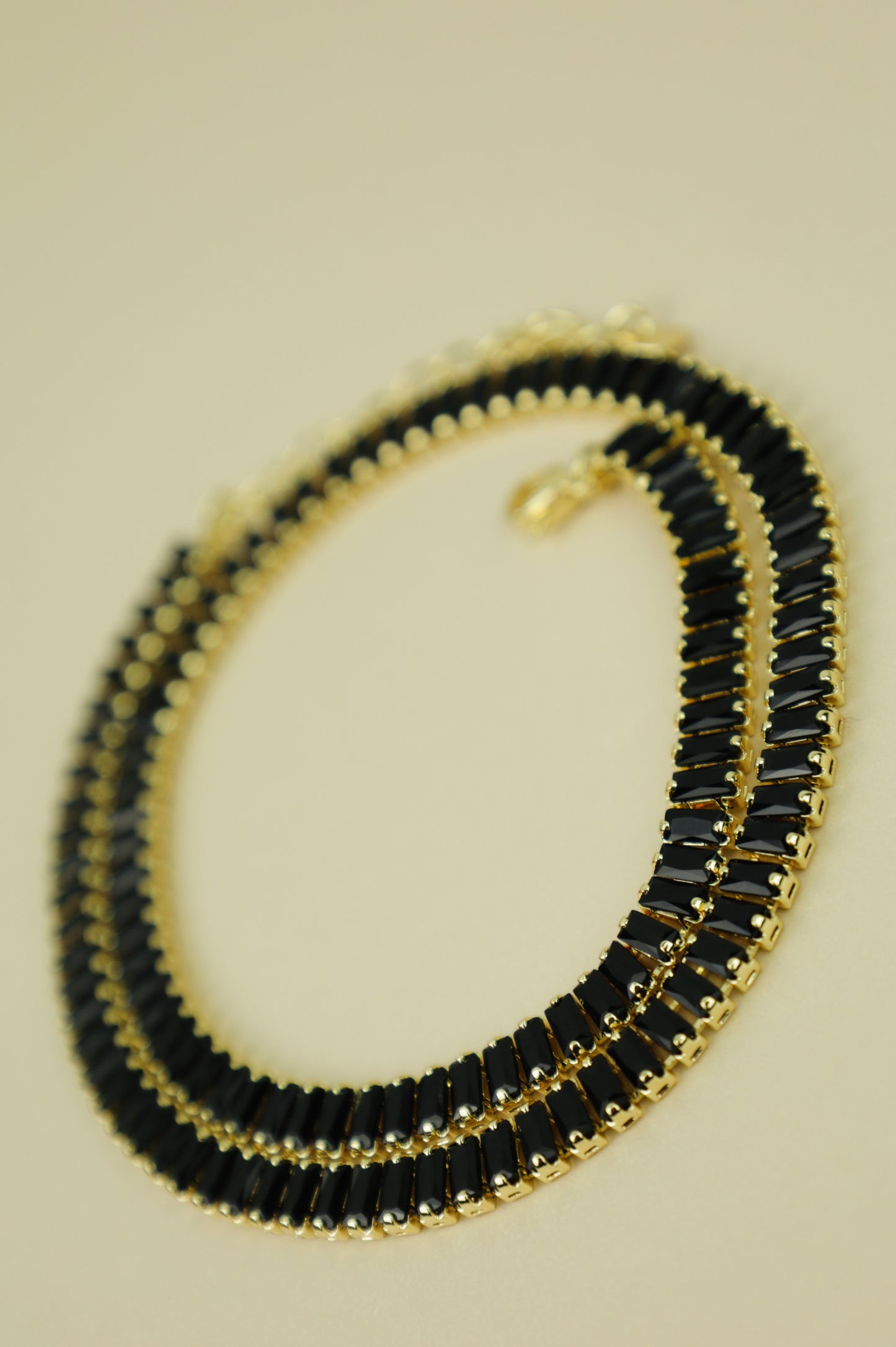 Load image into Gallery viewer, Hathor Baguette Necklace “BLACK”
