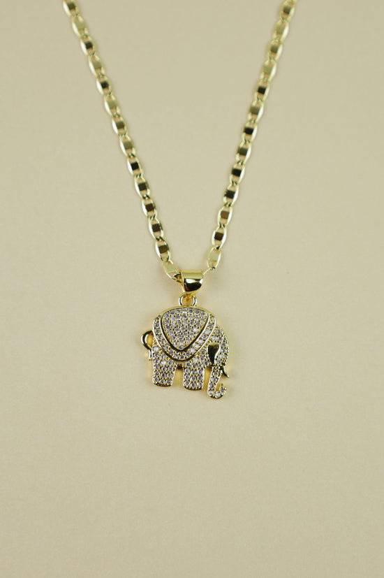 The Totem Elephant Necklace in gold