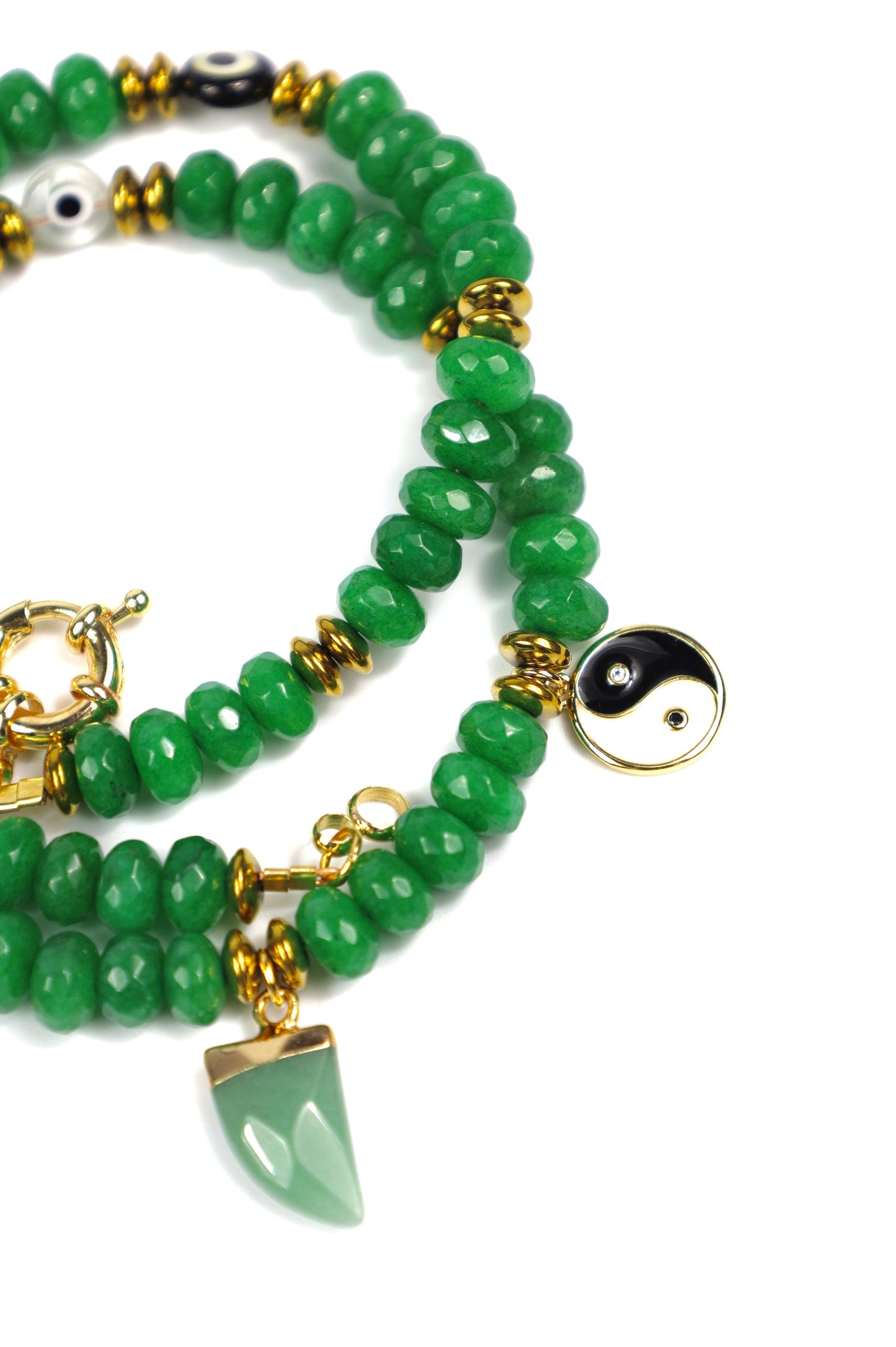 RESTOCKED Green Agate Beaded Necklace