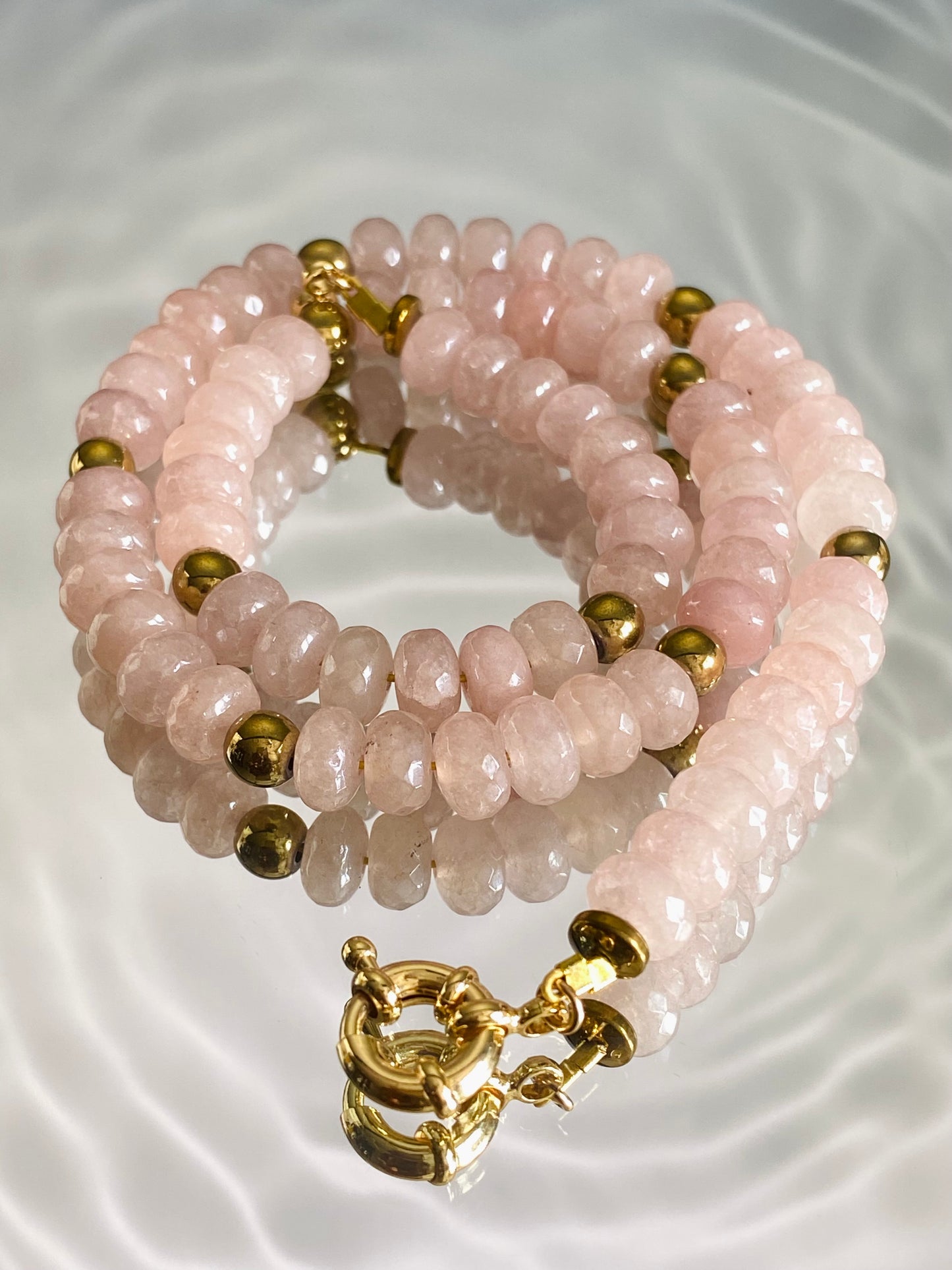 Rose Quartz Beaded Necklace