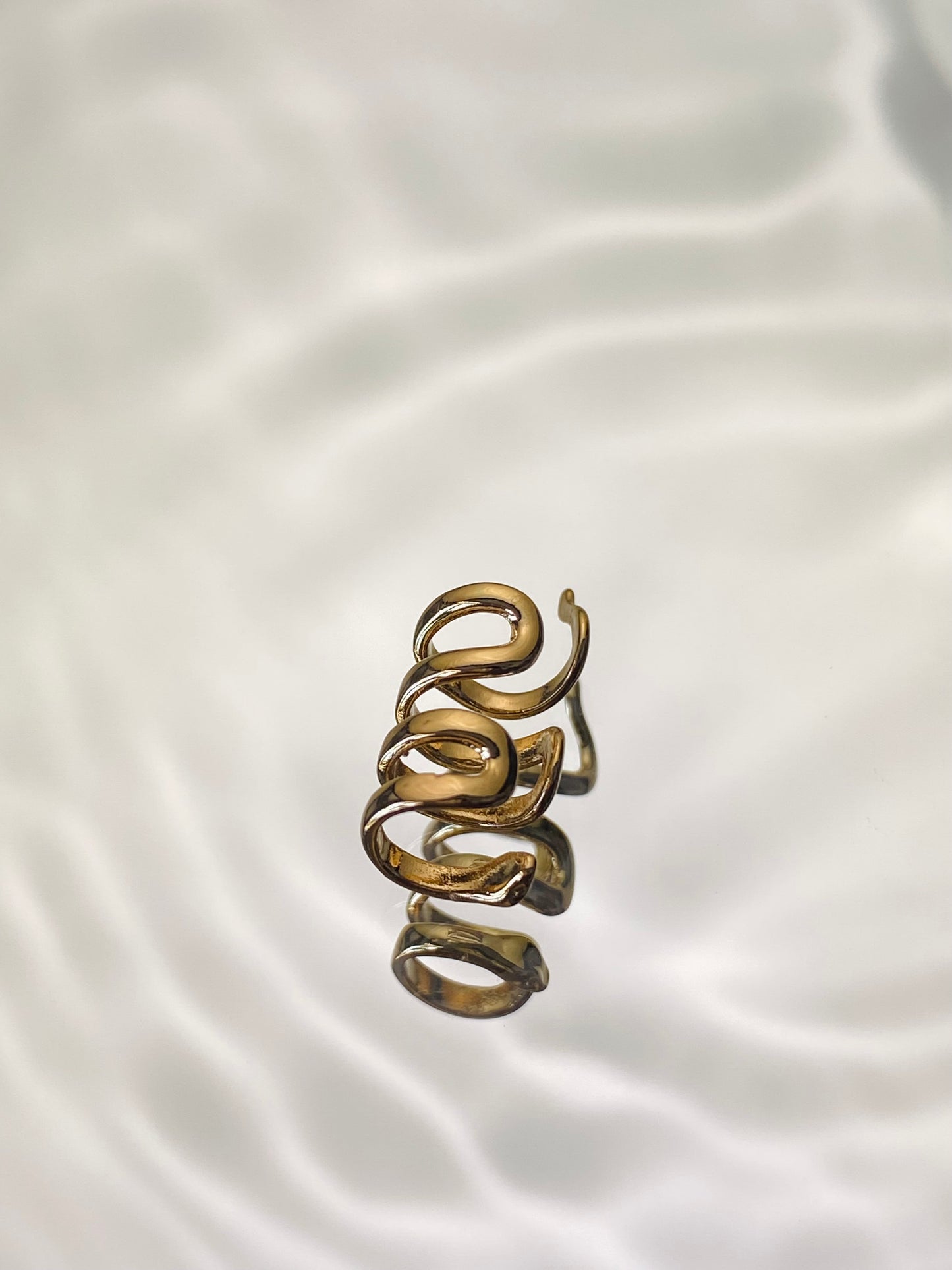 Rebirth snake ear cuff