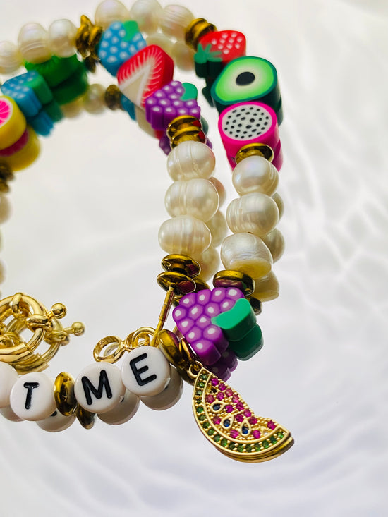 EAT ME Pearl Fruit Necklace