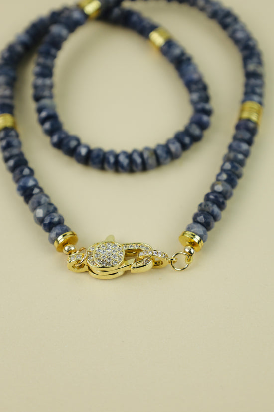 Sapphire Crystal Beaded necklace
