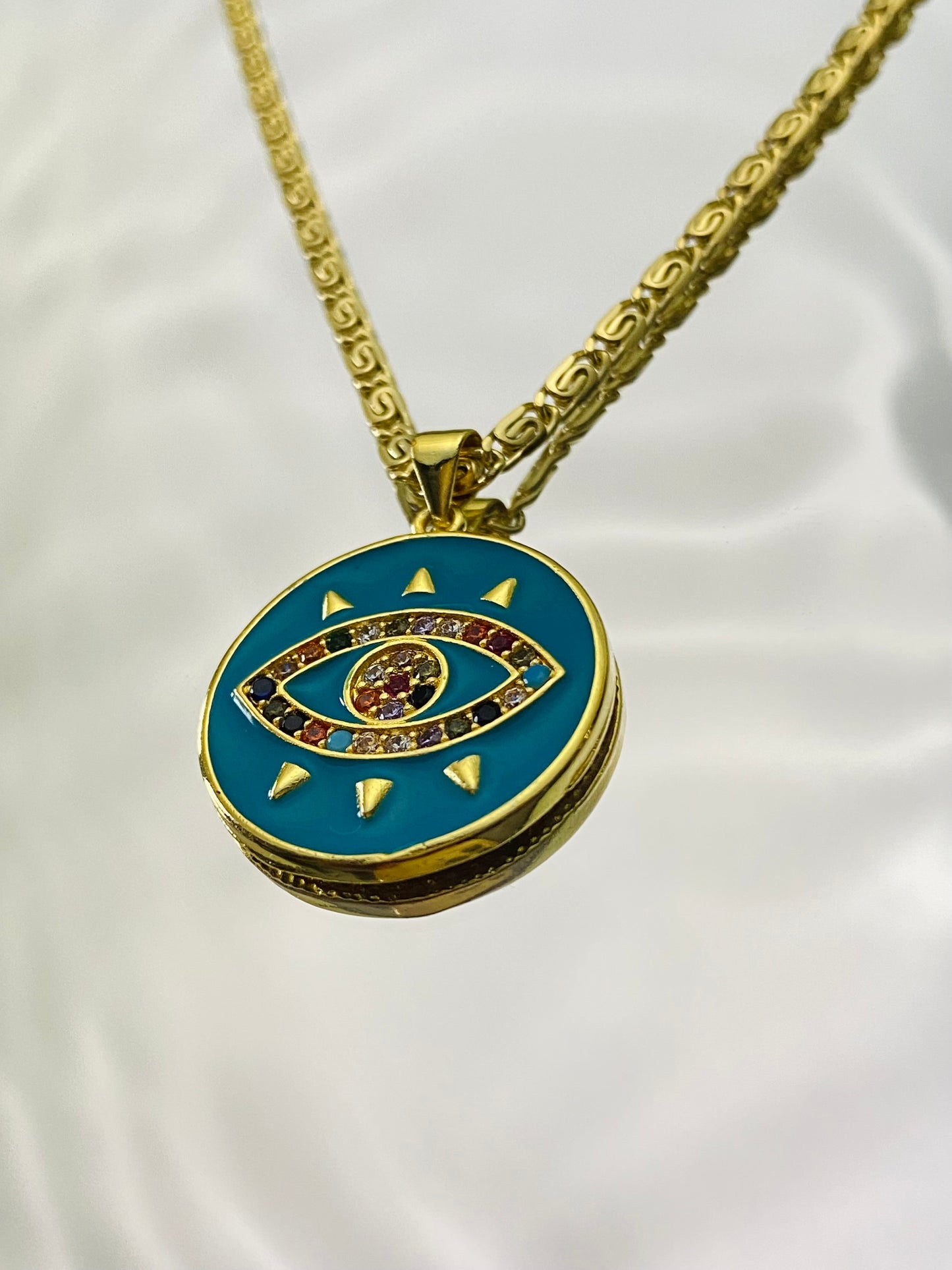 Garden Evil Eye Necklace