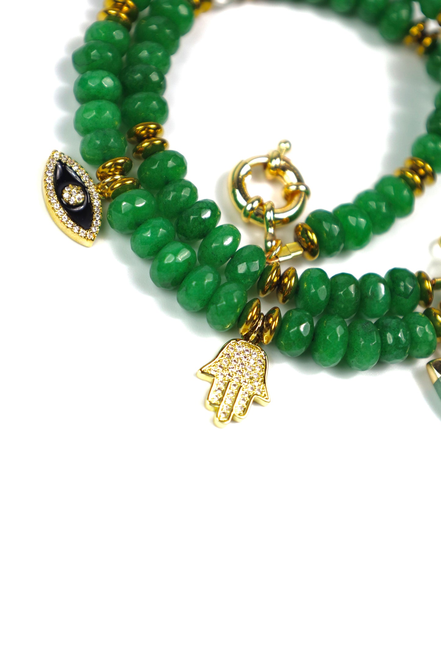 RESTOCKED Green Agate Beaded Necklace